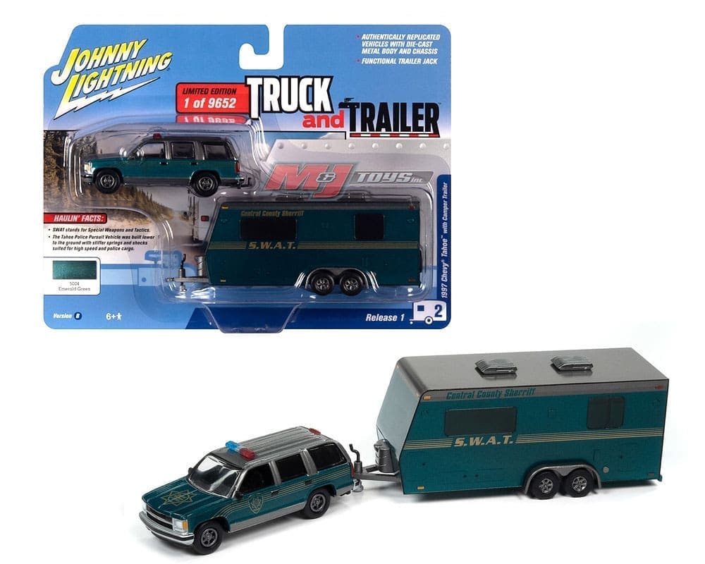 Johnny Lightning 1:64 1997 Chevrolet Tahoe with Camper