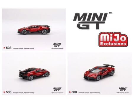 Mini GT 1:64 Bugatti Divo (Red Metallic) - MiJo Exclusives USA