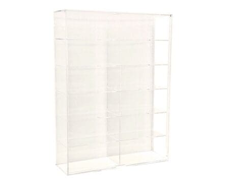Showcase 1:64 12-Car Display Case Wall Mount Plastic Clear Version With Cover (10.03" x 3.03" x 13.62") - Mijo Exclusives - Image 4