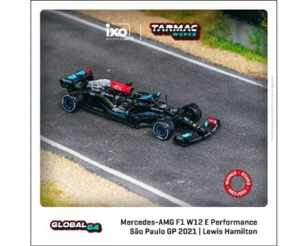 Tarmac Works 1:64 Mercedes-AMG F1 W12 E Performance  São Paulo Grand Prix 2021 Winner Lewis Hamilton