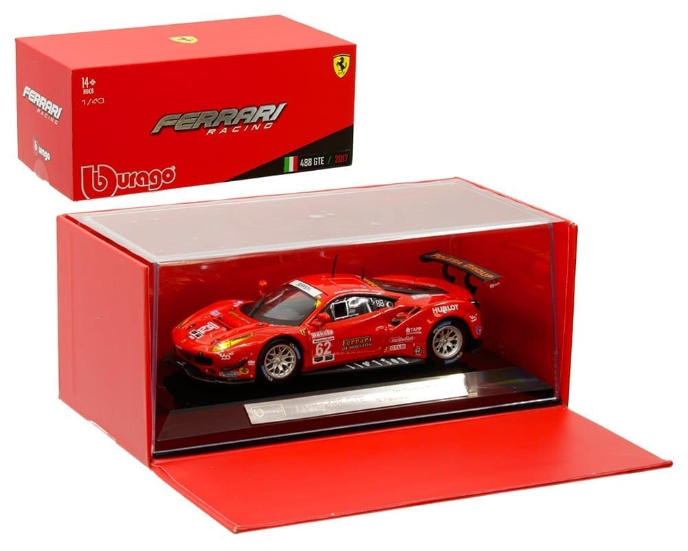 Bburago 1:43 2017 Ferrari 488 GTE - Red -Ferrari Racing - M