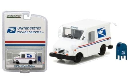 Greenlight 1:64 Postal Delivery USPS Truck with Mail Box - White - Hobby Exclusive