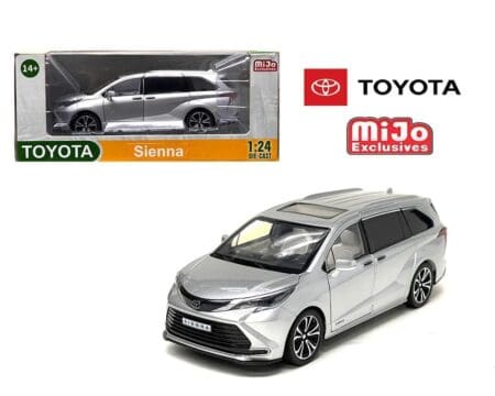 MiJo Exclusives 1:24 Toyota Sienna Mini Van - Silver - USA Exclusive