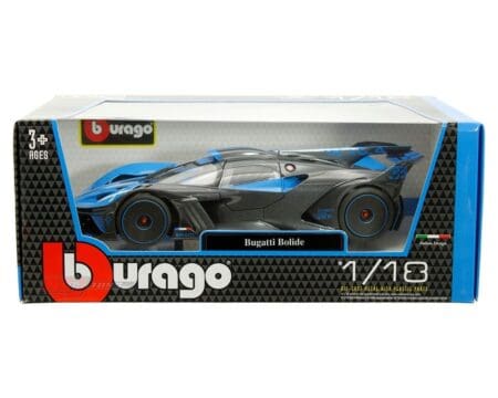 Bburago 1:18 Bugatti Bolide (Blue and Dark Grey Metallic Two-tone)