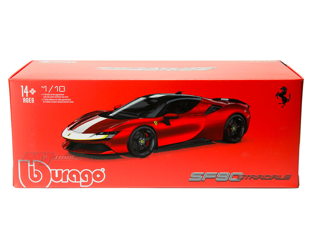 Bburago 1:18 Ferrari SF90 Stradale (Red) - Signature Series - M & J Toys  Inc. Die-Cast Distribution
