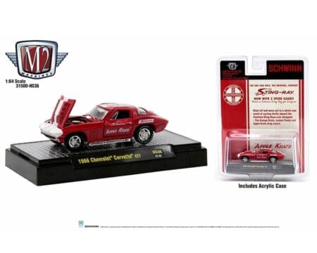 M2 Machines 1:64 1966 Chevrolet Corvette 427 Schwinn Apple Krate - Hobby Exclusive Auto- Thentics