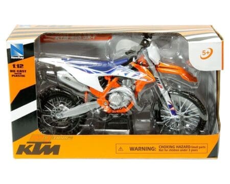 New Ray 1:12 KTM 450 SX-F (White/Orange) - Motorcycles