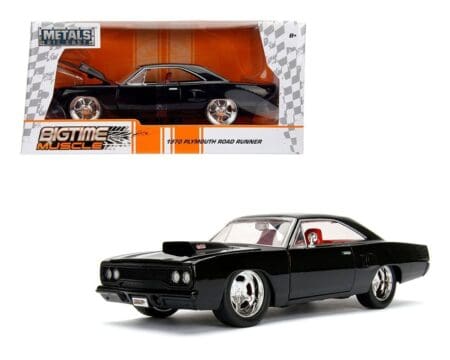 Jada 1:24 1970 Plymouth Road Runner (Black) - Bigtime Muscle