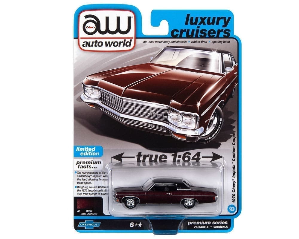 Auto World 164 Premium 2022 Release 4A 1970 Chevrolet Impala SS