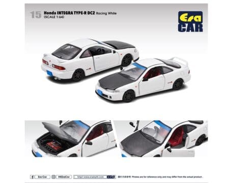ERA Car 1:64 Honda Integra Type R DC2 Racing - White - New 2023
