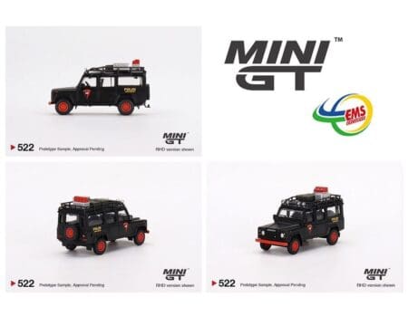 Mini GT 1:64 Indonesia EMS Exclusive Land Rover Defender 110 Mobile Brigade Corps (KORPS BRIMOB) Indonesia Police