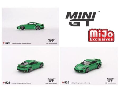 Mini GT 1:64 Porsche 911 Turbo S Python - Green - Mijo Exclusives