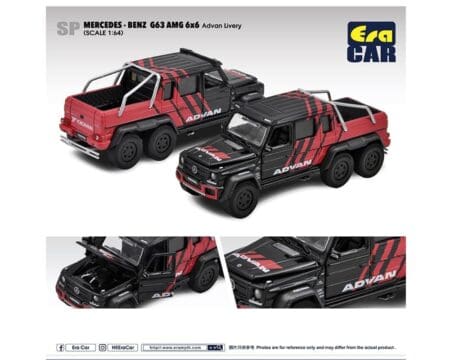 ERA Car 1:64 Mercedes Benz G63 AMG 6x6 Advan - Red - New 2023