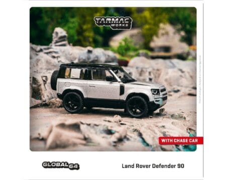 Tarmac Works 1:64 Land Rover Defender 90 - Silver Metallic- Global64