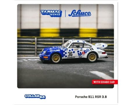 Tarmac Works 1:64 Porsche 911 RSR 3.8 24h of SPA 1993 #36 Winner - White - Collab64