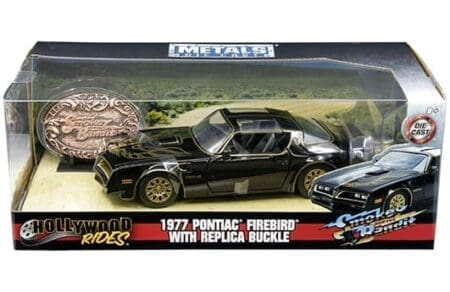 Jada 1:24 1977 Pontiac Firebird with Replica Buckle  – Smokey and The Bandit – Hollywood Rides