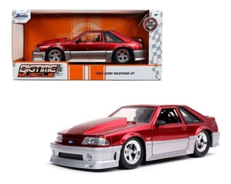 Jada 1:24 1989 Ford Mustang GT (Red)  – Bigtime Muscle