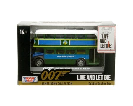 Motormax 1:64 007 Live and Let Die - Double Decker Bus - James Bond Collection - 60 Years of Bond