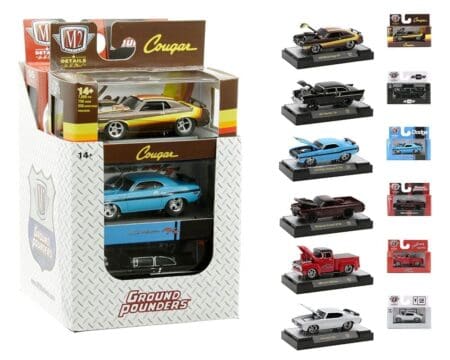 M2 Machines 1:64 Ground-Pounders Release 24 6-Car Assortment