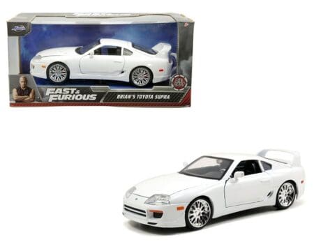 Jada 1:24 Brian's 1985 Toyota Supra - White - Fast & Furious