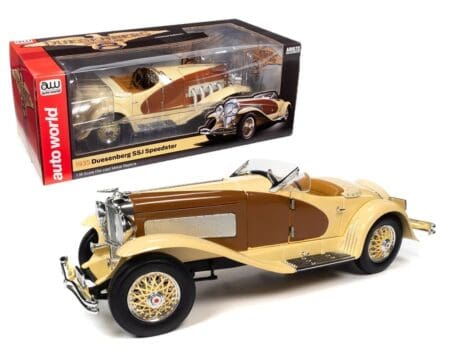 Auto World 1:18 1935 Duesenberg SSJ Speedster - Yellow and Brown