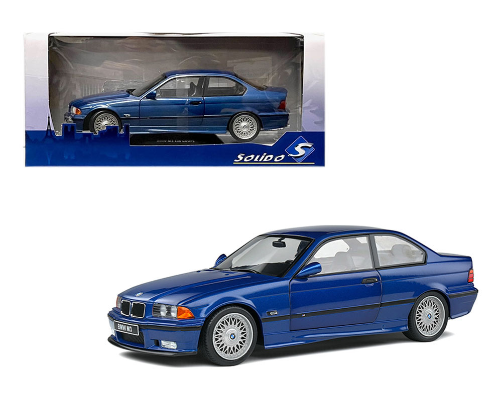 Solido 1:18 1994 BMW E36 Coupe M3 - Blue - M & J Toys Inc. Die-Cast  Distribution