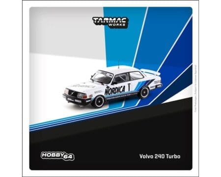 Tarmac Works 1:64 Volvo 240 Turbo ETCC Zolder 1986 Winner  Johnny Cecotto / Thomas Lindström