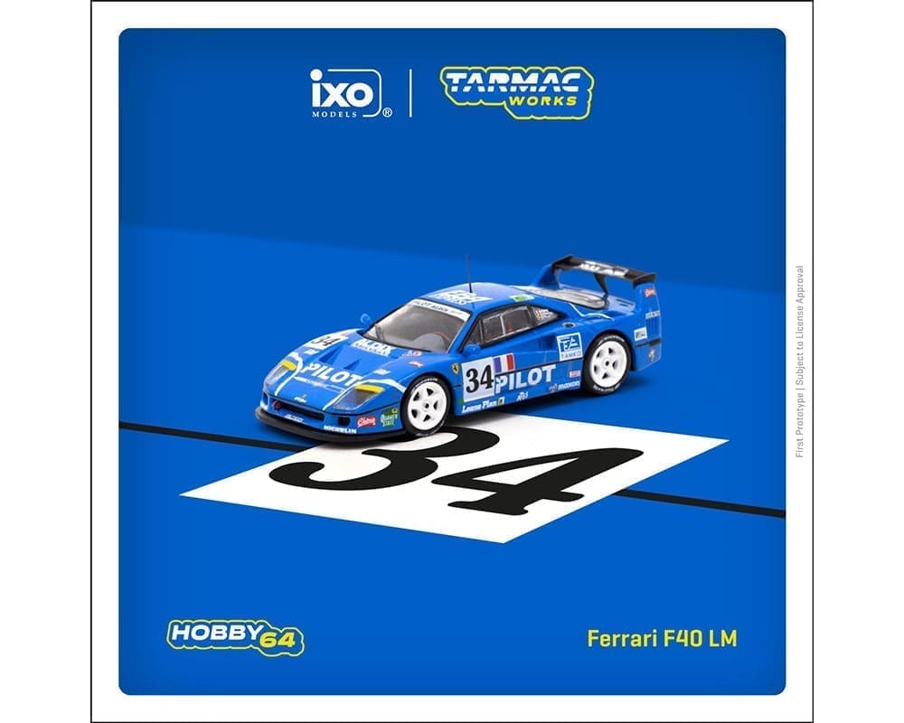 Ferrari F40 LM 24h of Le Mans 1995 M Ferte #34 1:64 Diecast