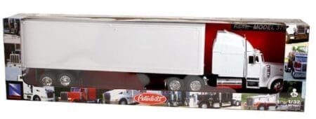 New Ray 1:32 Peterbilt 379 40ft Container - All White – Long Haul Trucker