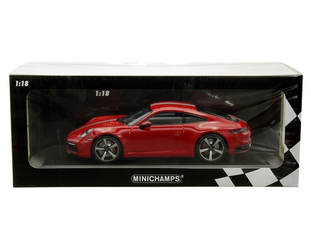 Voiture Minichamps Voiture Miniature de Collection 1-18 - PORSCHE 911  Carrera 4S - 2019 - Red - 155067326 - Metal