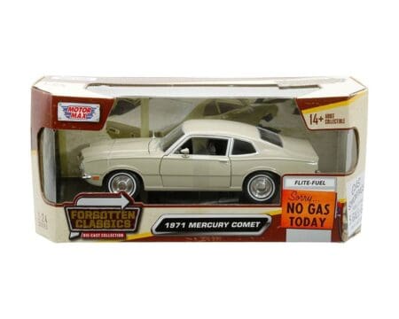 Motormax 1:24 1971 Mercury Comet - Beige (73325AC-BEI) - Forgotten Classics