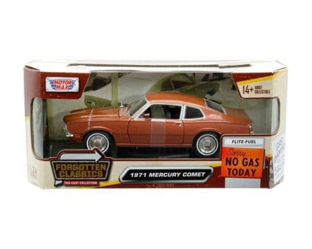 Motormax 1:24 1971 Mercury Comet (73325) - Brown - Forgotten Classics