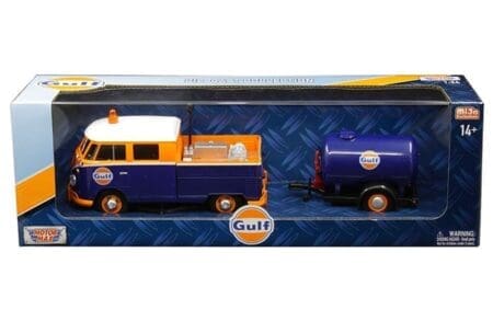 Motor Max 1:24 Volkswagen Service Pickup with Oil Tank - Gulf - MiJo Exclusives