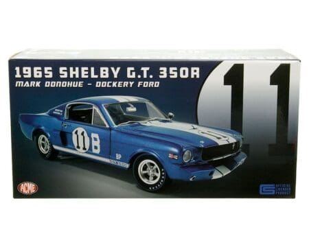 ACME 1:18 1965 Shelby GT350R #11 B - Blue with White Stripes - Mark Donohue - Dockery Ford - Limited 1 of 600