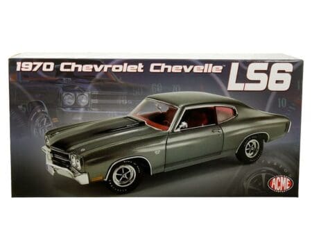 ACME 1:18 1970 Chevrolet Chevelle SS LS6 - Grey with Black Stripes - Limited 1 of 678
