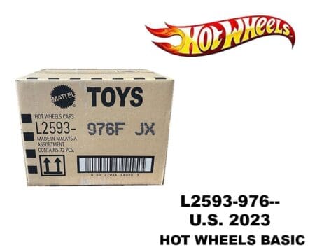 Hot Wheels 1:64 Basic Cars USA Assortment 2023 F Case