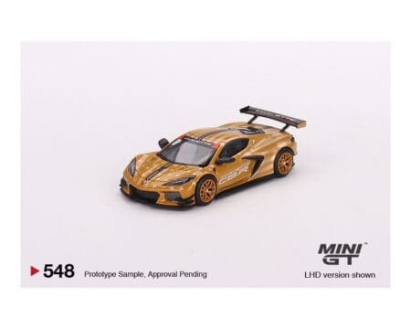 Mini GT 1:64 Chevrolet Corvette C8.R Stars & Stripes 2023 Limited 4,800 Pieces Worldwide - Gold Silver Mijo Exclusives - Image 2