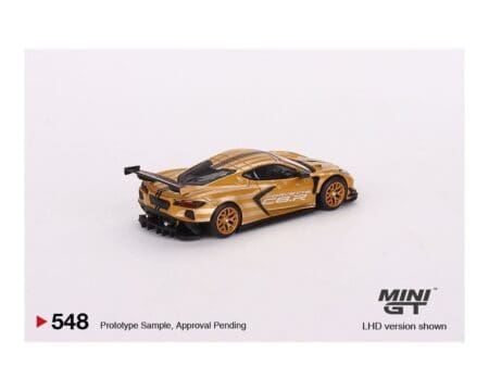 Mini GT 1:64 Chevrolet Corvette C8.R Stars & Stripes 2023 Limited 4,800 Pieces Worldwide - Gold Silver Mijo Exclusives - Image 3