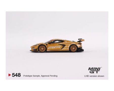 Mini GT 1:64 Chevrolet Corvette C8.R Stars & Stripes 2023 Limited 4,800 Pieces Worldwide - Gold Silver Mijo Exclusives - Image 4