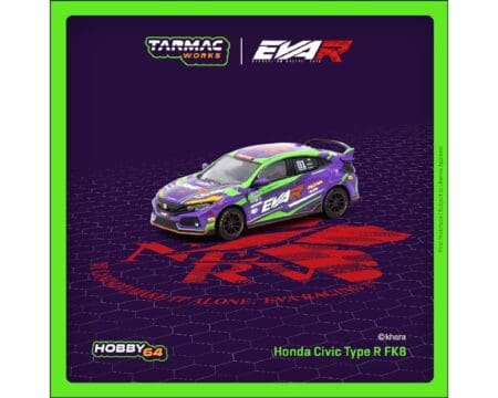 Tarmac Works 1:64 Honda Civic Type-R FK8 EVA Racing - Purple - Hobby64