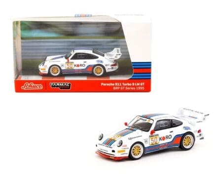 Tarmac Works x Schuco 1:64 Porsche 911 Turbo S LM GT BRP GT Series 1995 #50 - Collab64