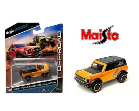 Maisto 1:64 Off Road 2021 Ford Bronco WildTrak - Orange - Maisto Design