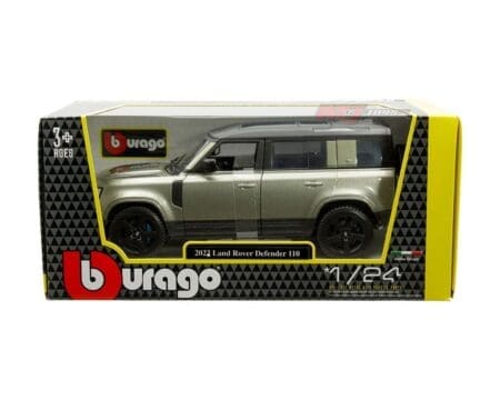 Bburago 1:24 2022 Land Rover Defender 110 - Green Metallic