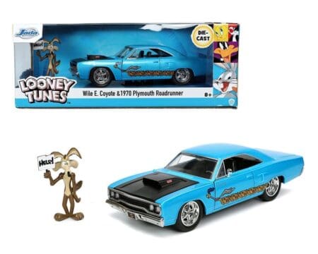 Jada 1:24 Wile E. Coyote & 1970 Plymouth Roadrunner - Looney Tunes - Hollywood Rides