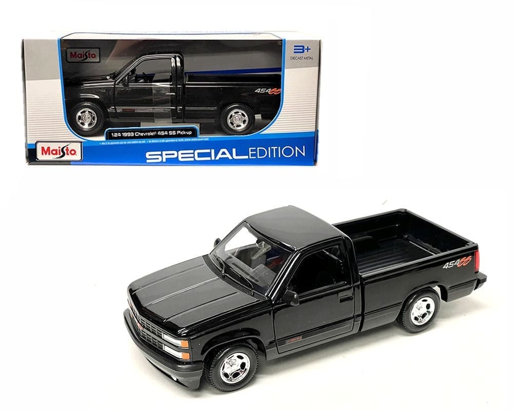 Maisto 1:24 1993 Chevrolet 454 SS Pick-up (Black) - Special