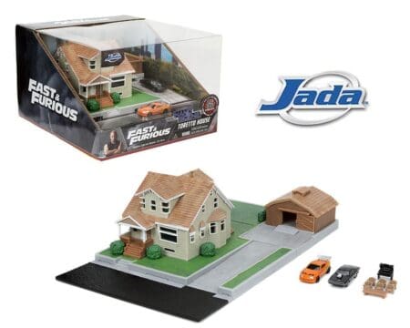 Jada Dom Toretto's House with Dodge Charger & Toyota Supra - Fast & Furious - Nano Scene - Hollywood Rides