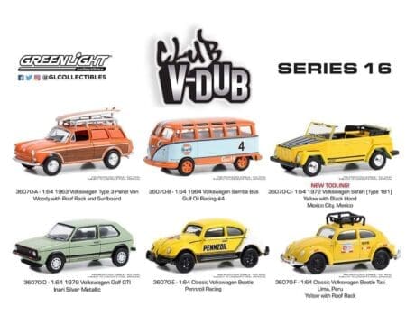 Greenlight 1:64 Club V-Dub Series 16 Assortment - Image 2