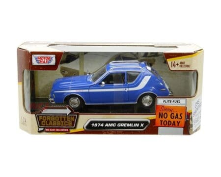 Motormax 1:24 1974 AMC Gremlin X - Blue - Forgotten Classics