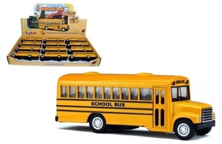Kinsfun 5" School Bus - Display Tray set of 12