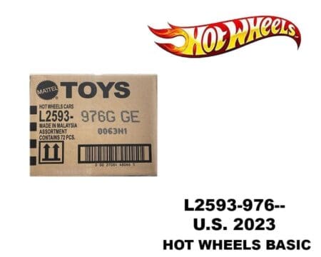 Hot Wheels 1:64 Basic Cars USA Assortment 2023 G Factory Sealed Case